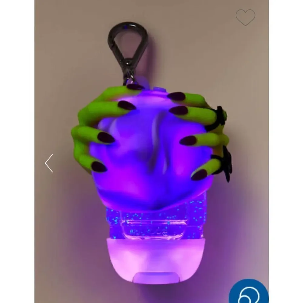 Bath & body works pocketbak holder light up witch hands crystal ball